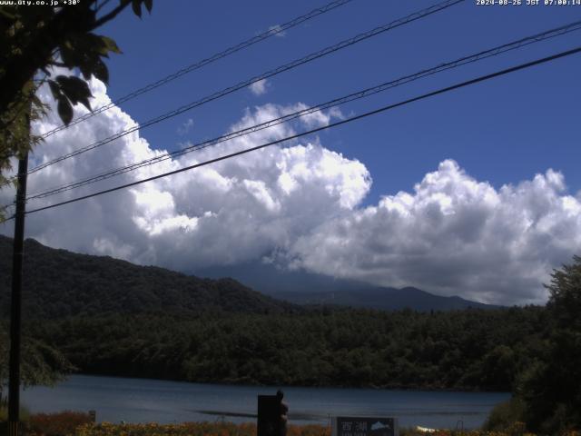 西湖からの富士山