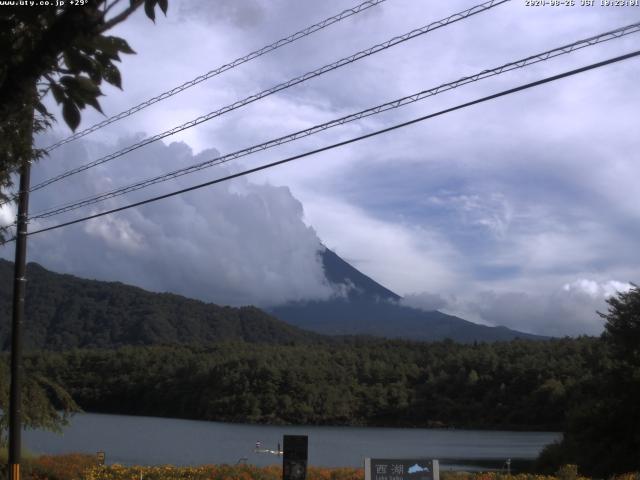 西湖からの富士山