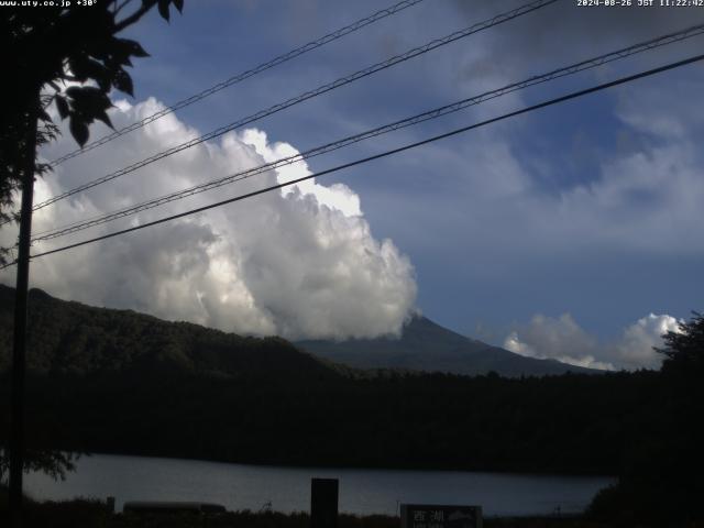 西湖からの富士山