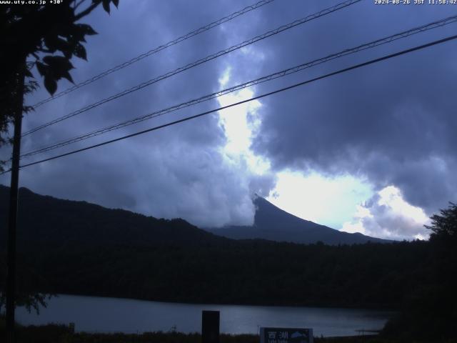 西湖からの富士山