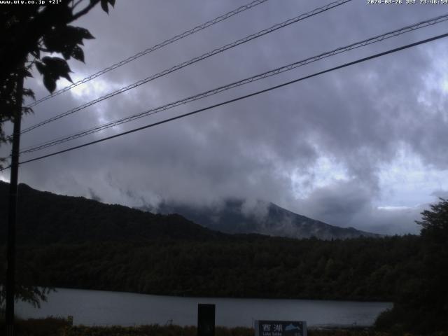 西湖からの富士山