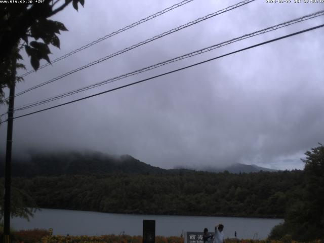 西湖からの富士山