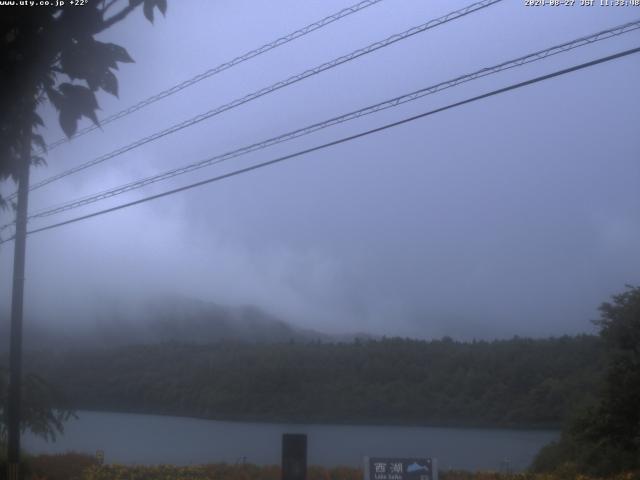 西湖からの富士山