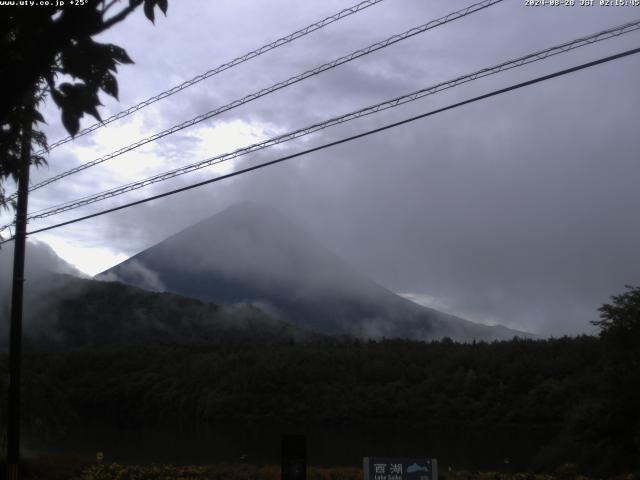 西湖からの富士山