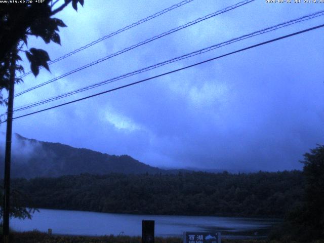 西湖からの富士山