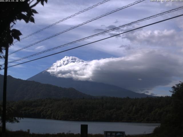 西湖からの富士山