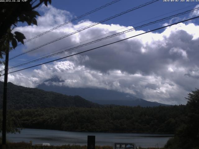 西湖からの富士山