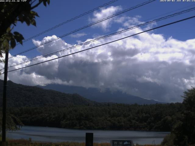 西湖からの富士山