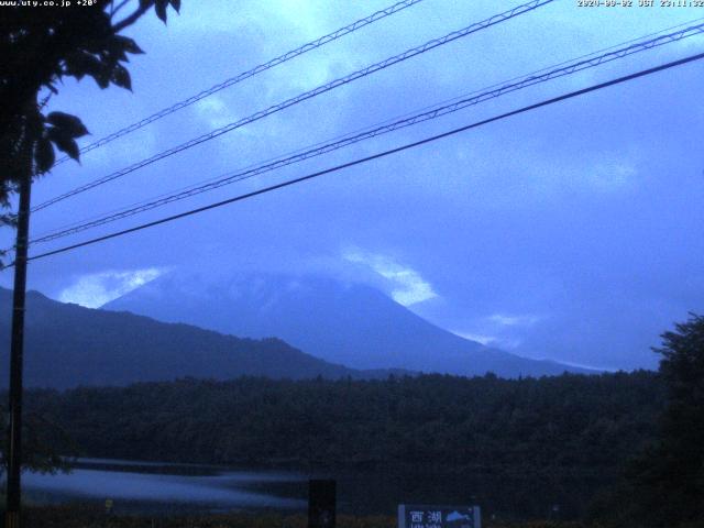 西湖からの富士山