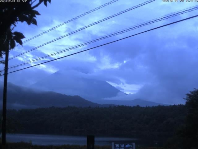 西湖からの富士山