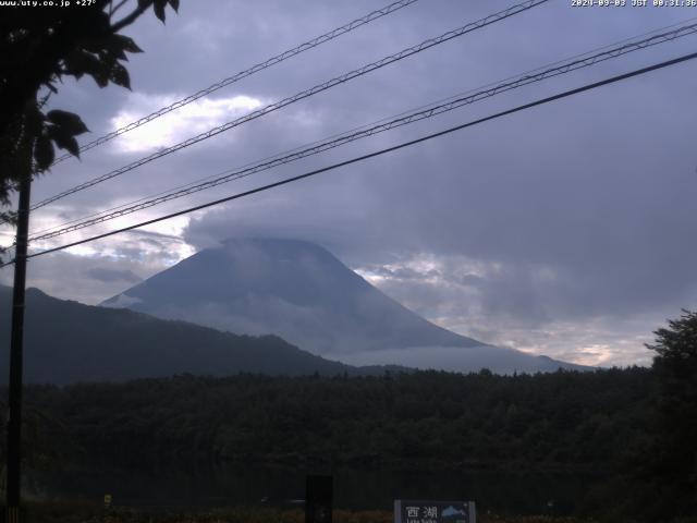 西湖からの富士山