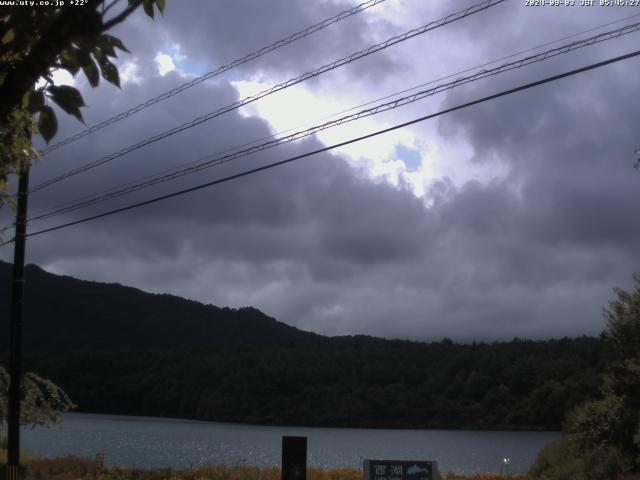 西湖からの富士山