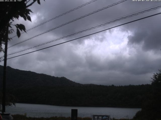 西湖からの富士山