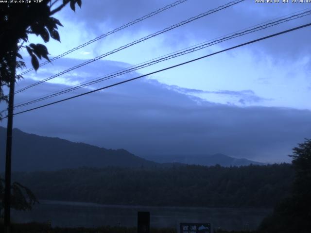 西湖からの富士山