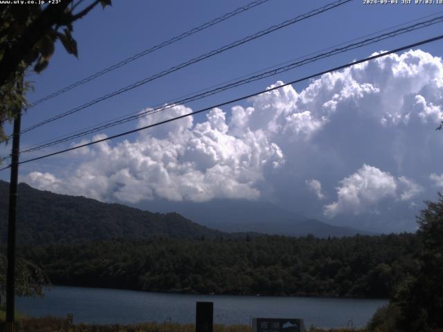 西湖からの富士山