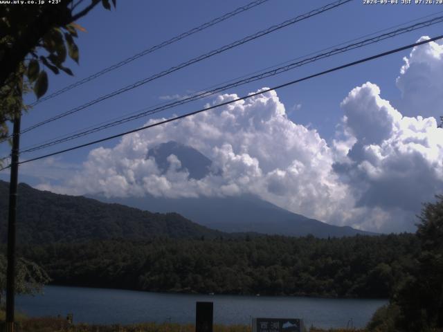 西湖からの富士山