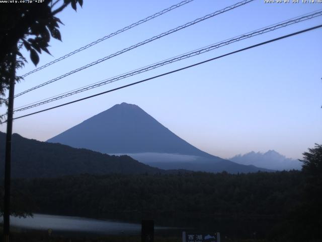 西湖からの富士山