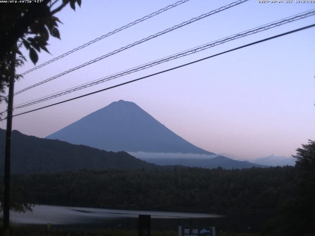 西湖からの富士山