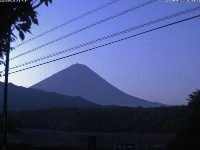 西湖からの富士山