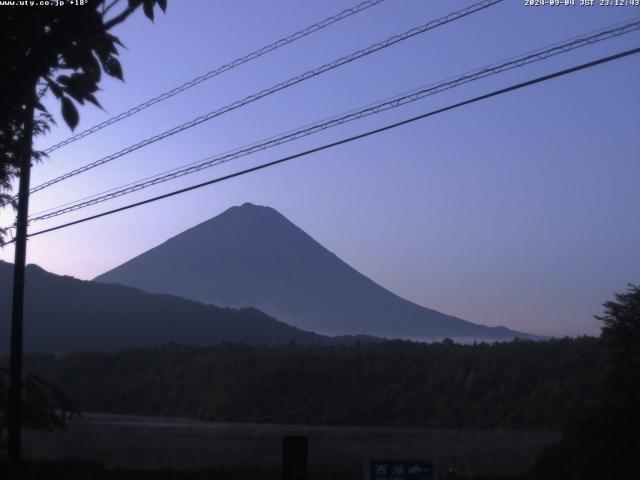 西湖からの富士山