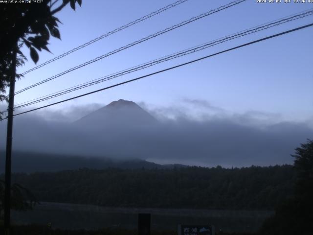 西湖からの富士山