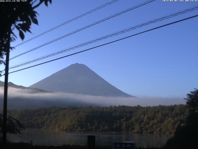 西湖からの富士山