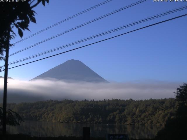 西湖からの富士山