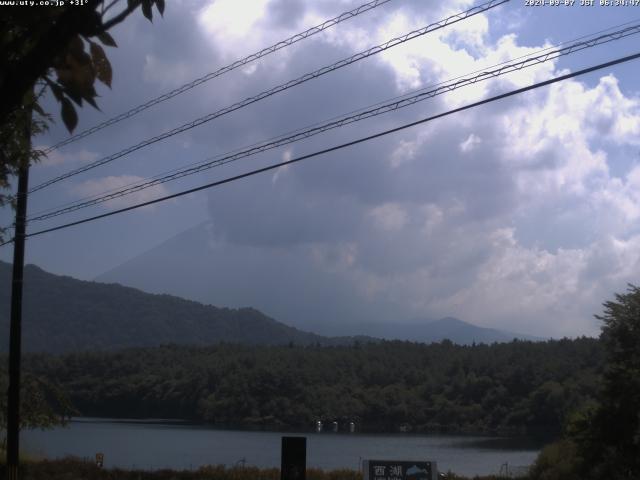 西湖からの富士山