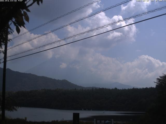 西湖からの富士山