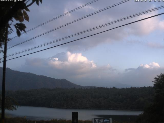 西湖からの富士山