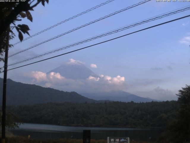 西湖からの富士山