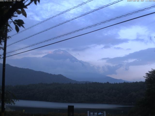 西湖からの富士山