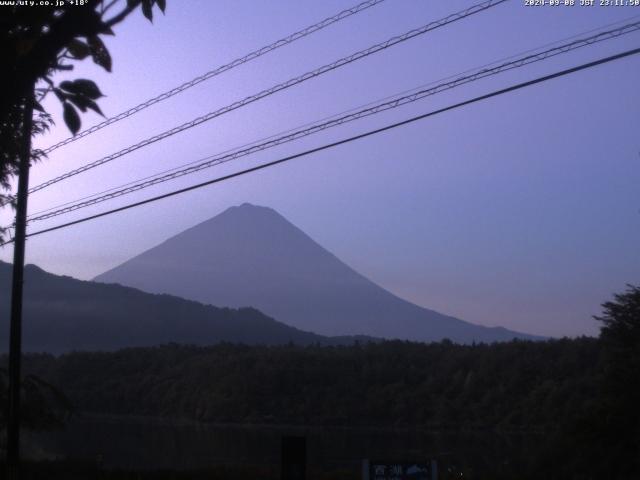 西湖からの富士山