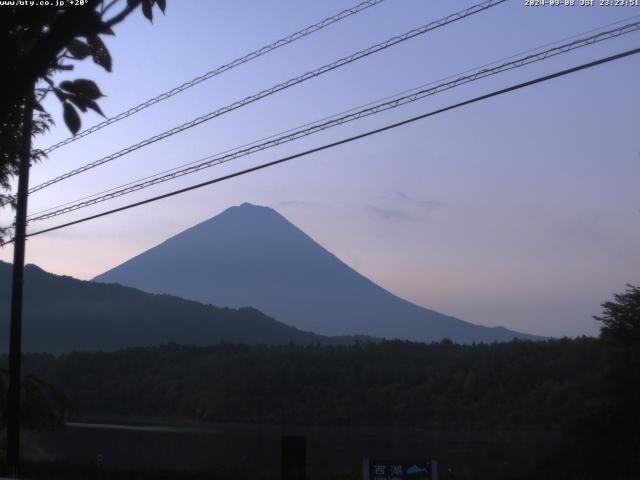 西湖からの富士山