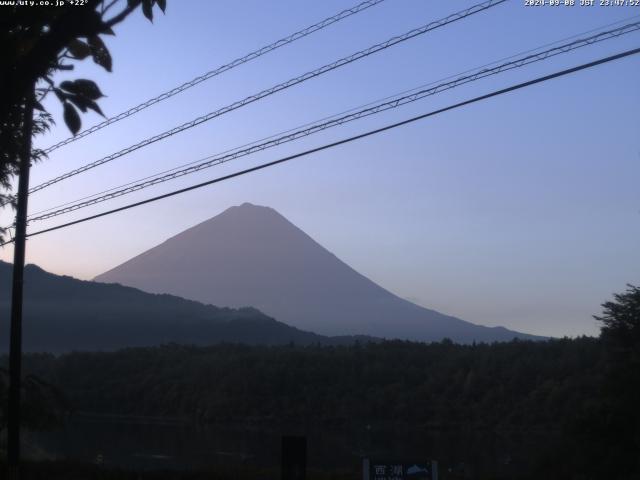 西湖からの富士山