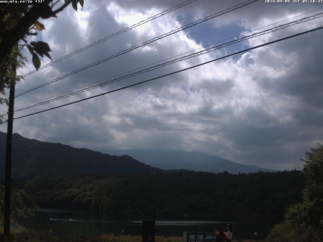 西湖からの富士山