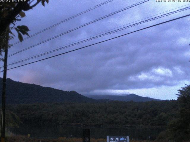 西湖からの富士山