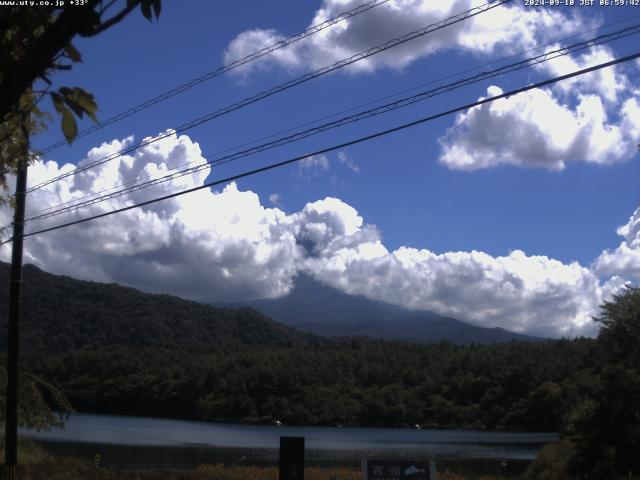 西湖からの富士山