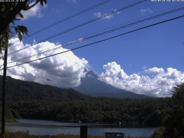 西湖からの富士山