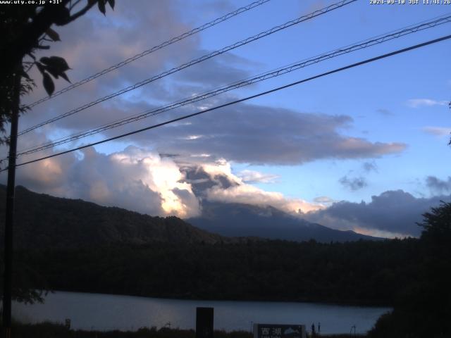 西湖からの富士山