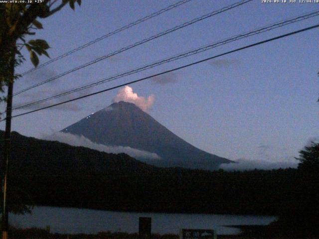 西湖からの富士山