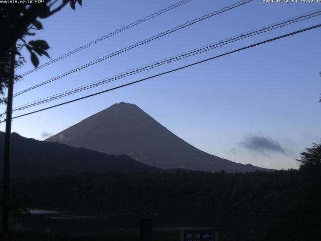 西湖からの富士山