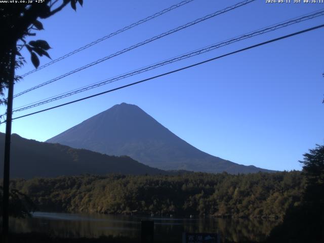 西湖からの富士山