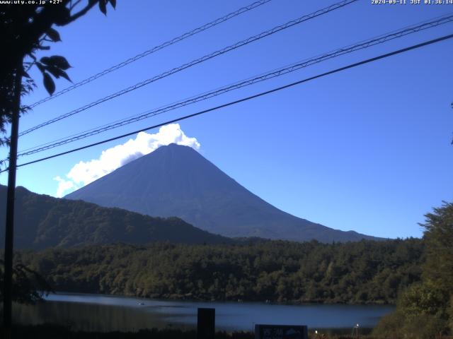 西湖からの富士山