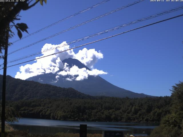 西湖からの富士山