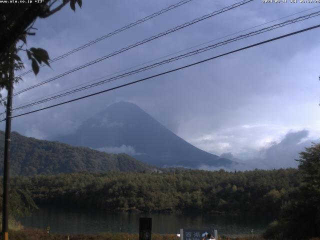 西湖からの富士山