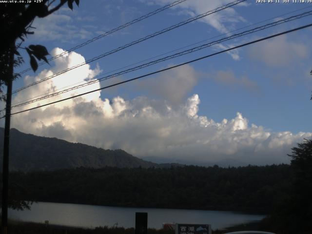 西湖からの富士山