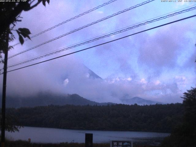 西湖からの富士山