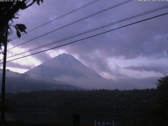 西湖からの富士山