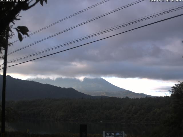 西湖からの富士山